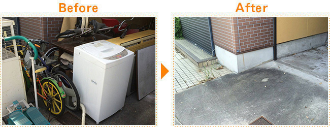 家の外回りをパパッとお片付け