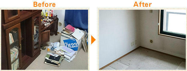 使っていないお部屋のお片付け