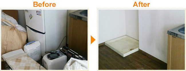 引越しに伴う単身一式の不要品回収