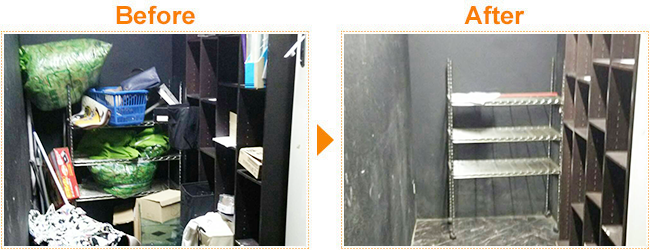 店舗の廃棄品回収