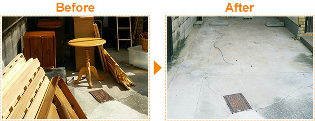 戸建の不要品撤去