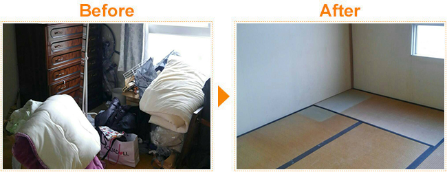 2DKの不要品一式の引き取り